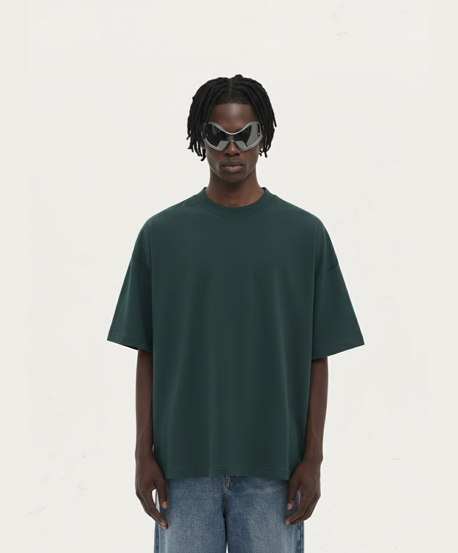 OVERSIZED OXFORD GREEN T-SHIRT