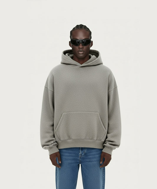OVERSIZED ASH GRAY HOODIE
