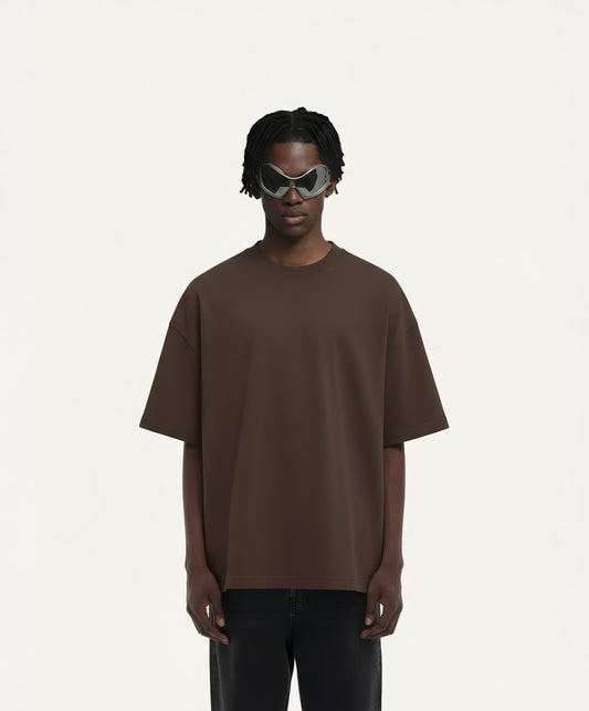 OVERSIZED DARK CHOCOLATE T-SHIRT