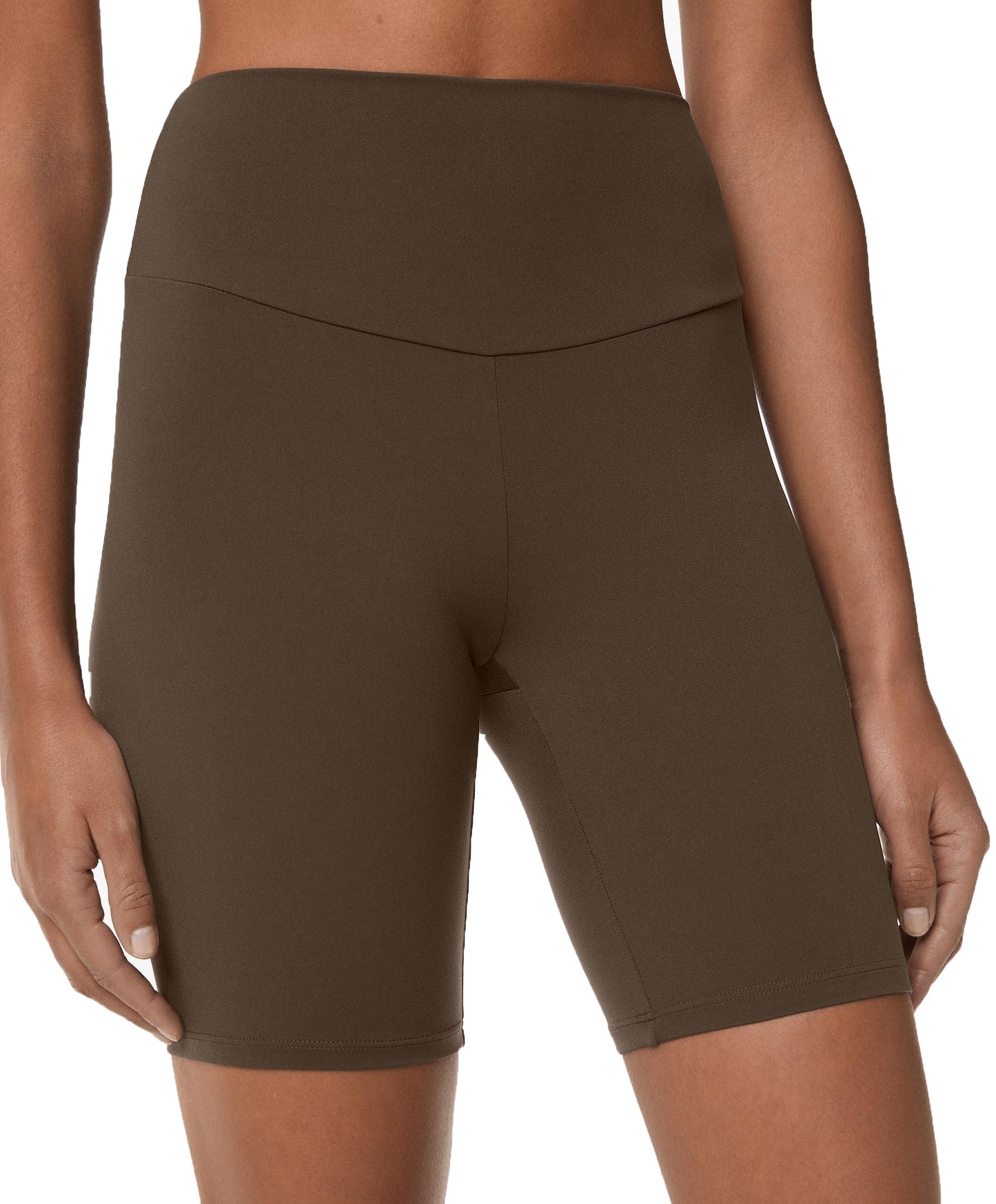 MOCHA BROWN BIKER SHORTS