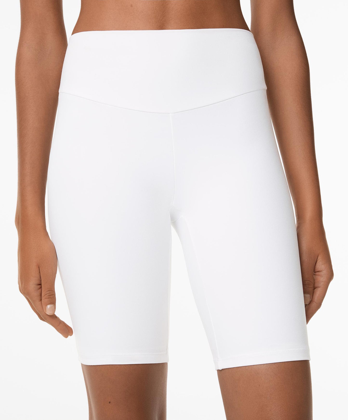 PURE WHITE BIKER SHORTS
