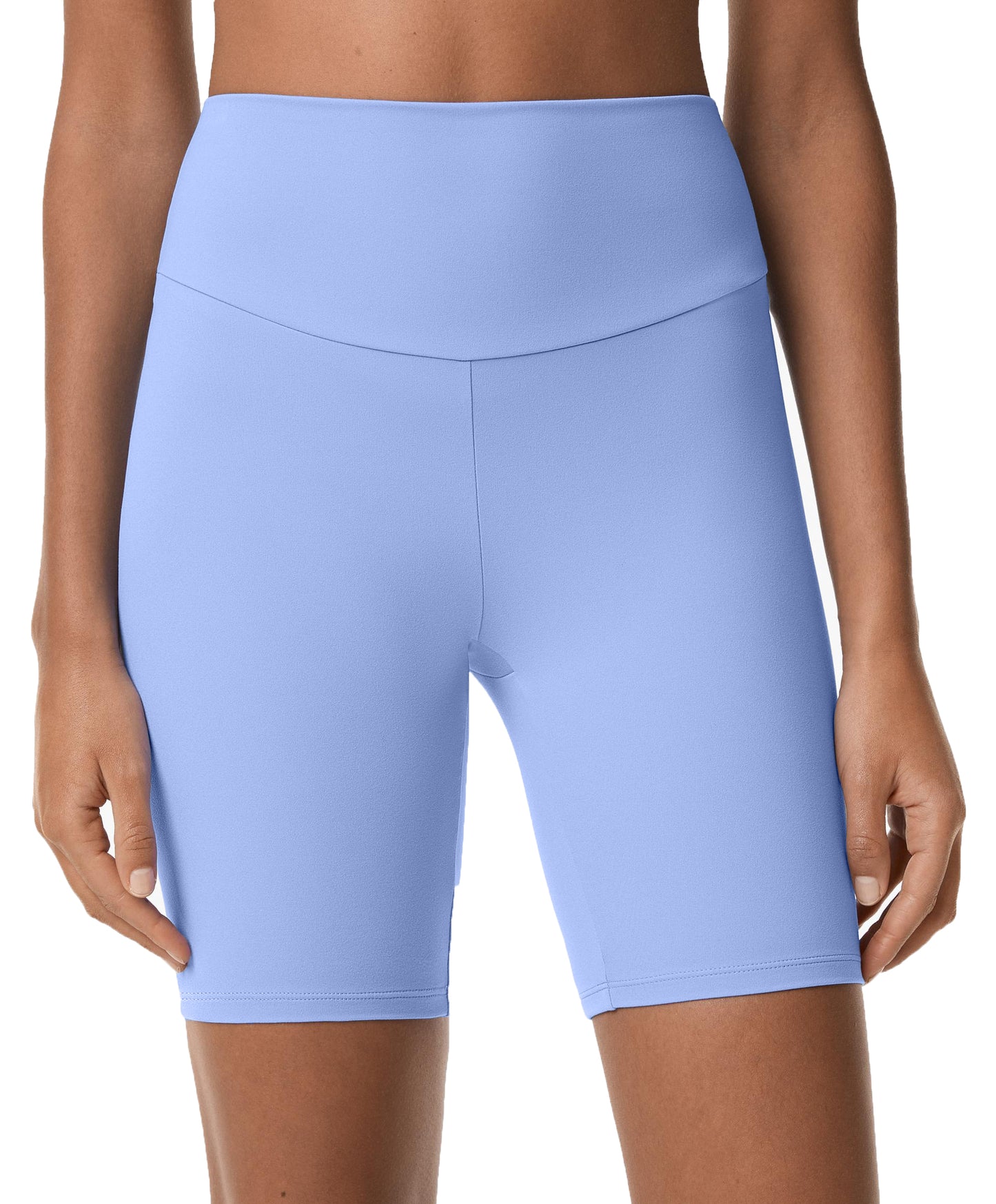 BABY BLUE BIKER SHORTS