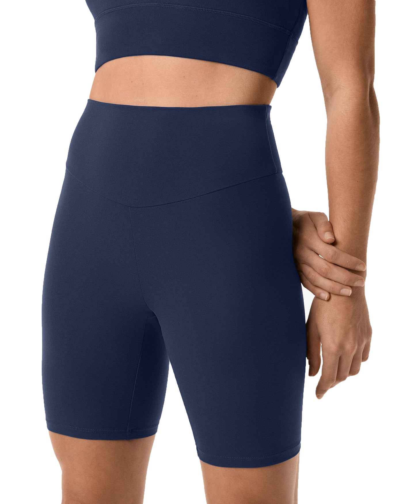 NAVY BLUE BIKER SHORTS