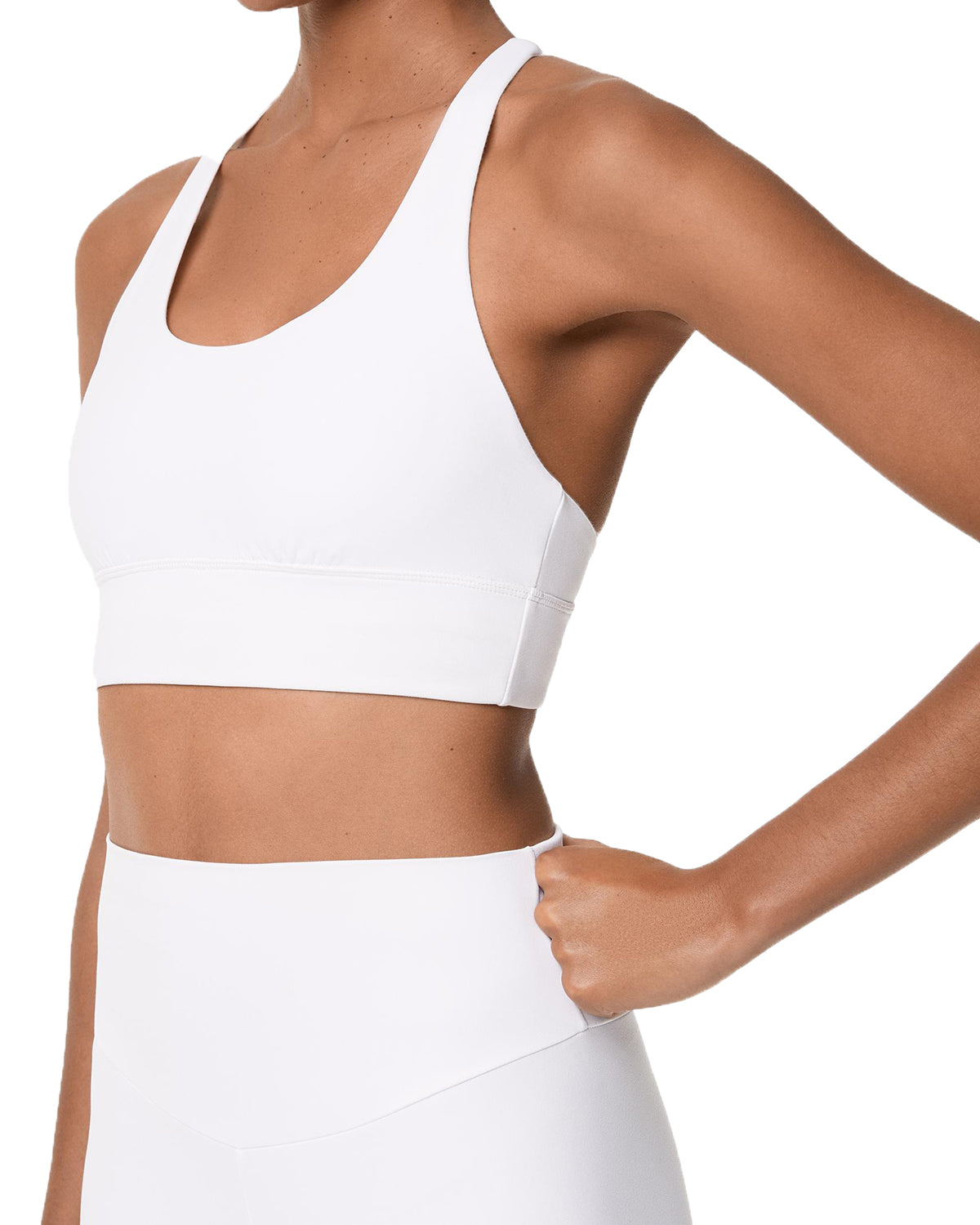 PURE WHITE CROSSOVER BRA