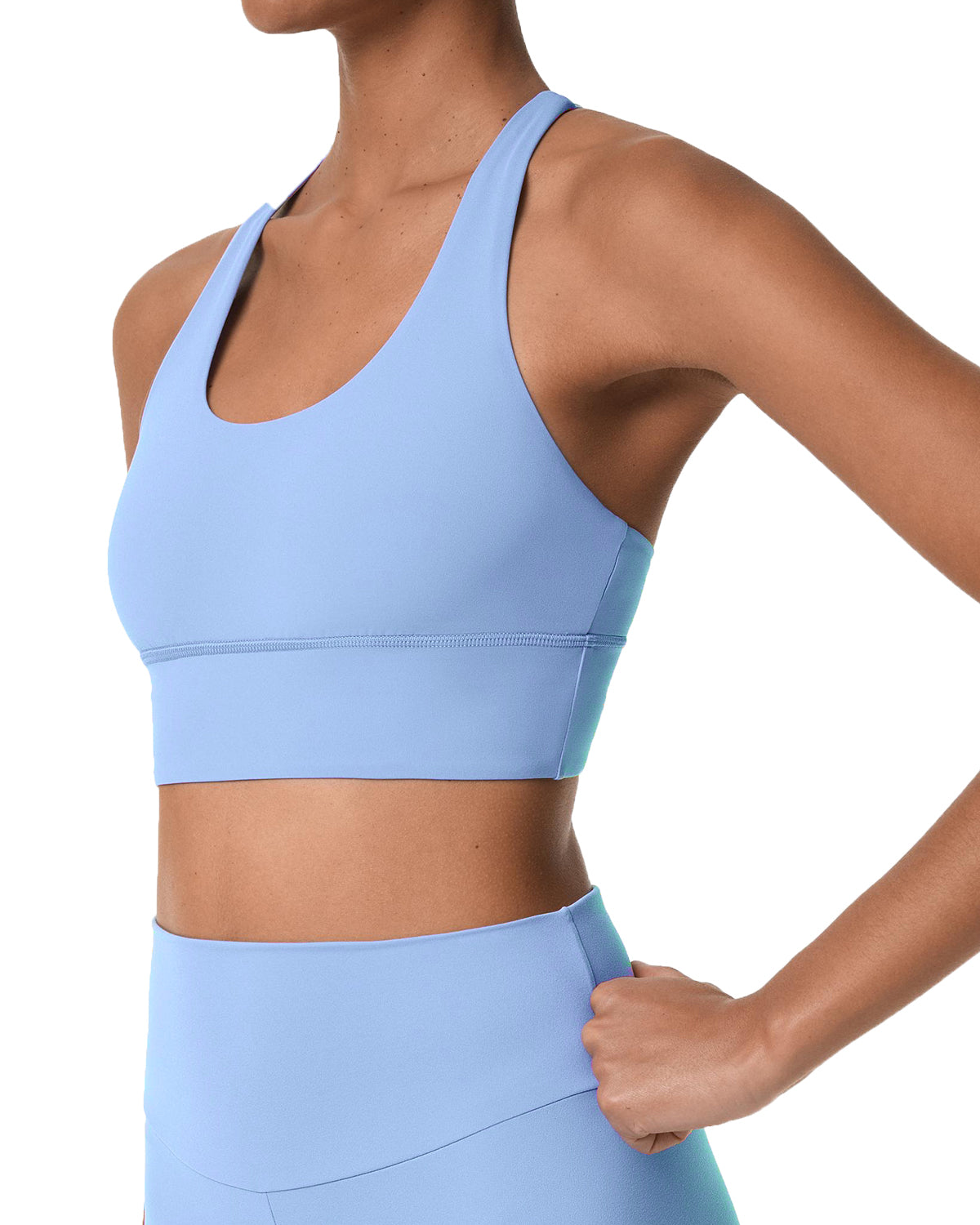 BABY BLUE CROSSOVER BRA