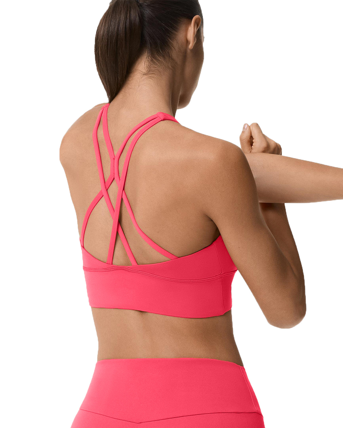CHEEKY PINK CROSSOVER BRA
