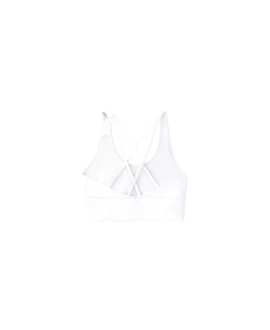 PURE WHITE CROSSOVER BRA
