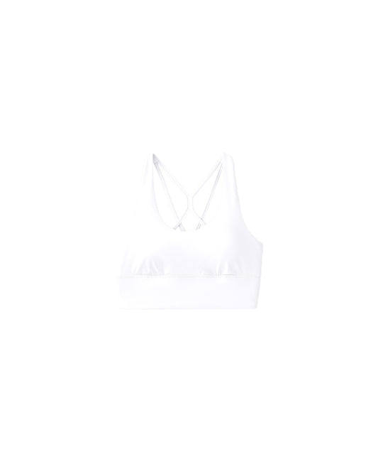PURE WHITE CROSSOVER BRA
