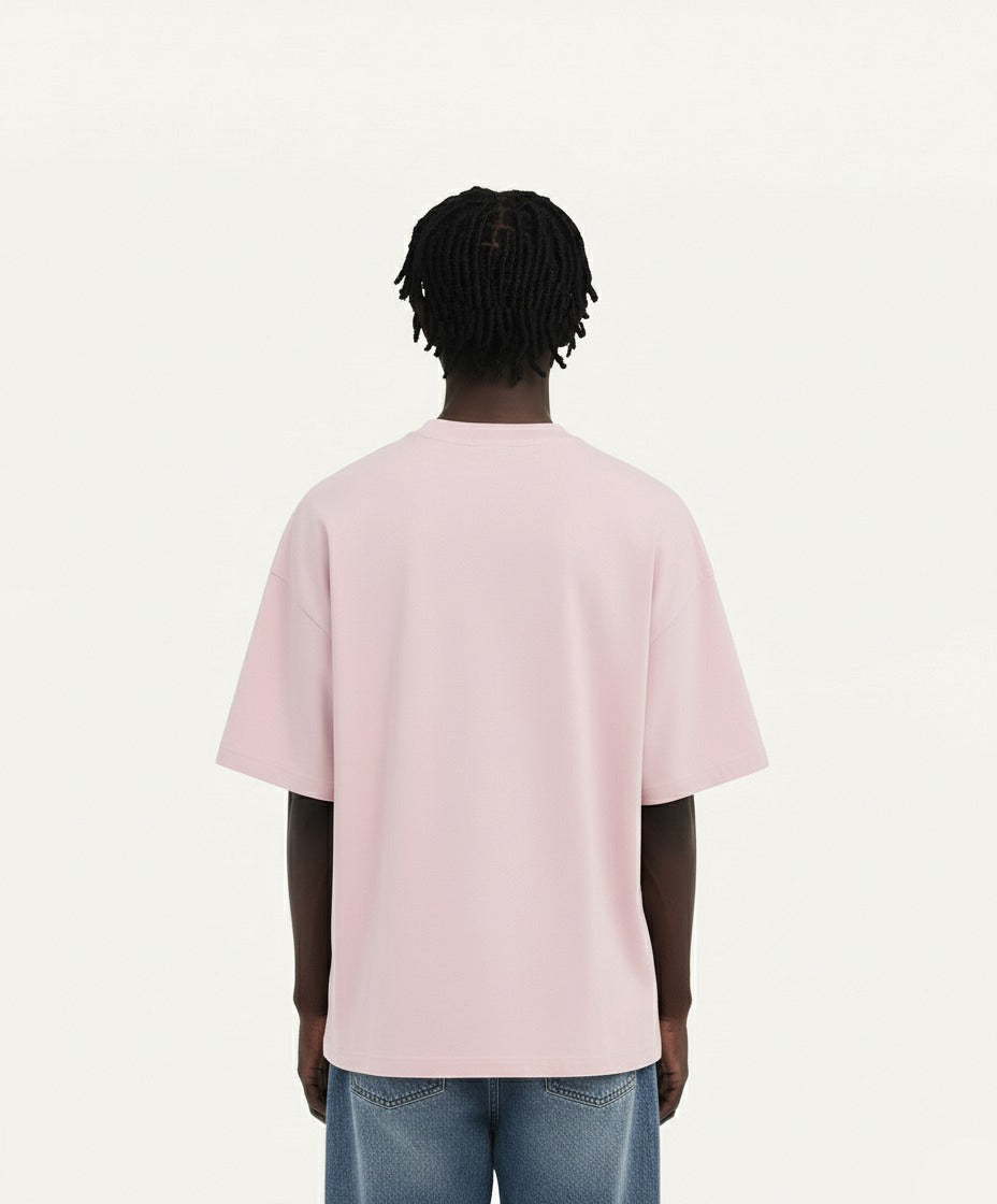 OVERSIZED POWDER PINK T-SHIRT