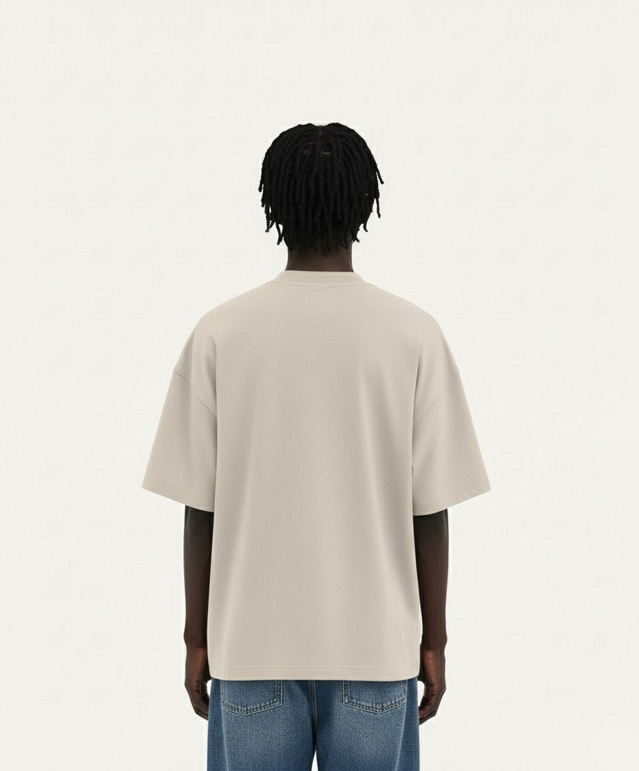 OVERSIZED VANILLA CREAM T-SHIRT