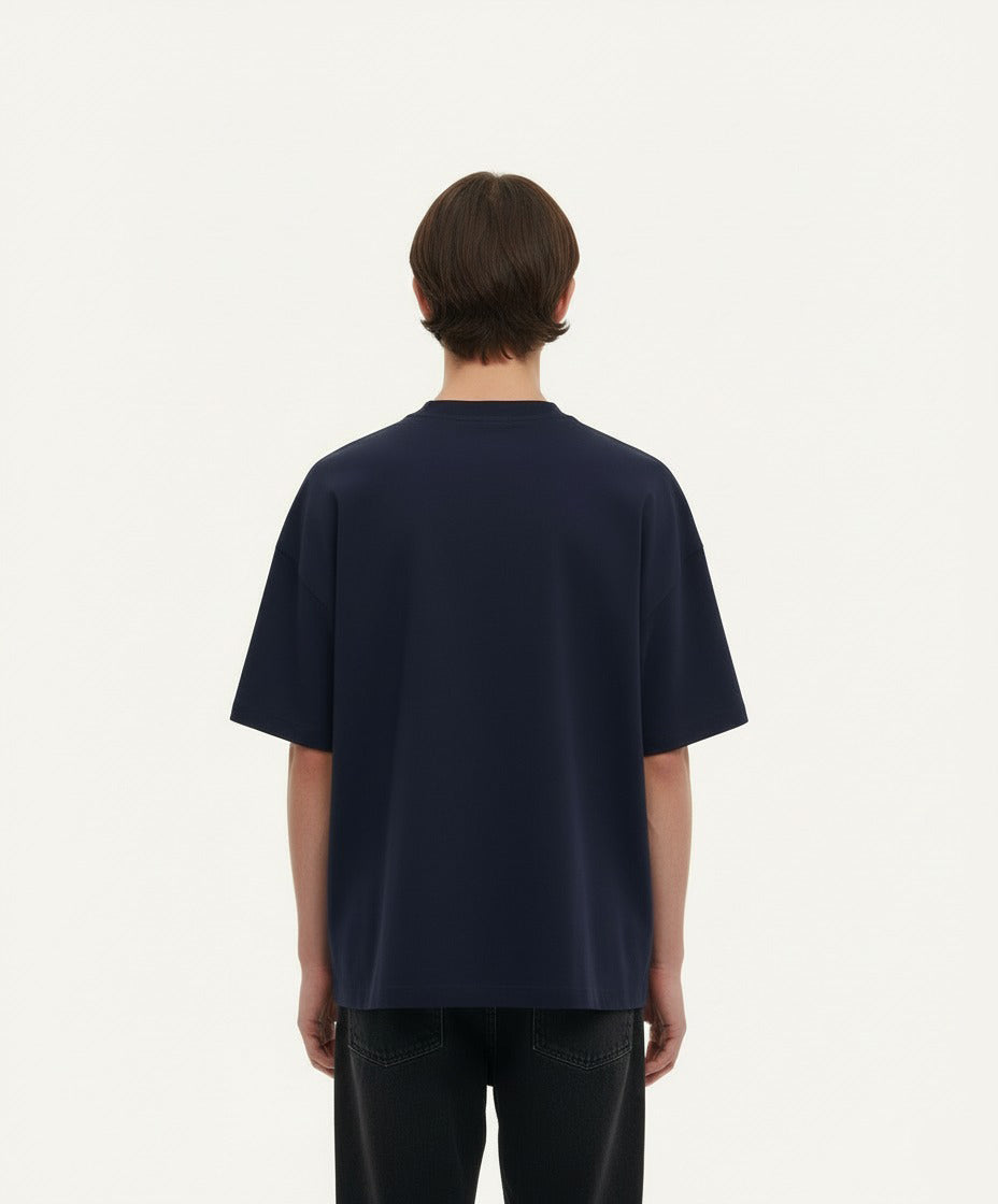 OVERSIZED NAVY BLUE T-SHIRT