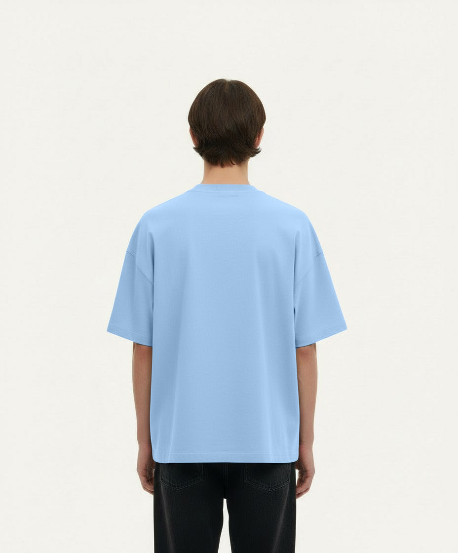 OVERSIZED BABY BLUE T-SHIRT