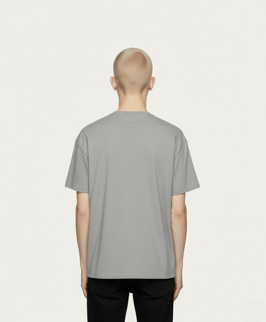 REGULAR GREY MELANGE T-SHIRT