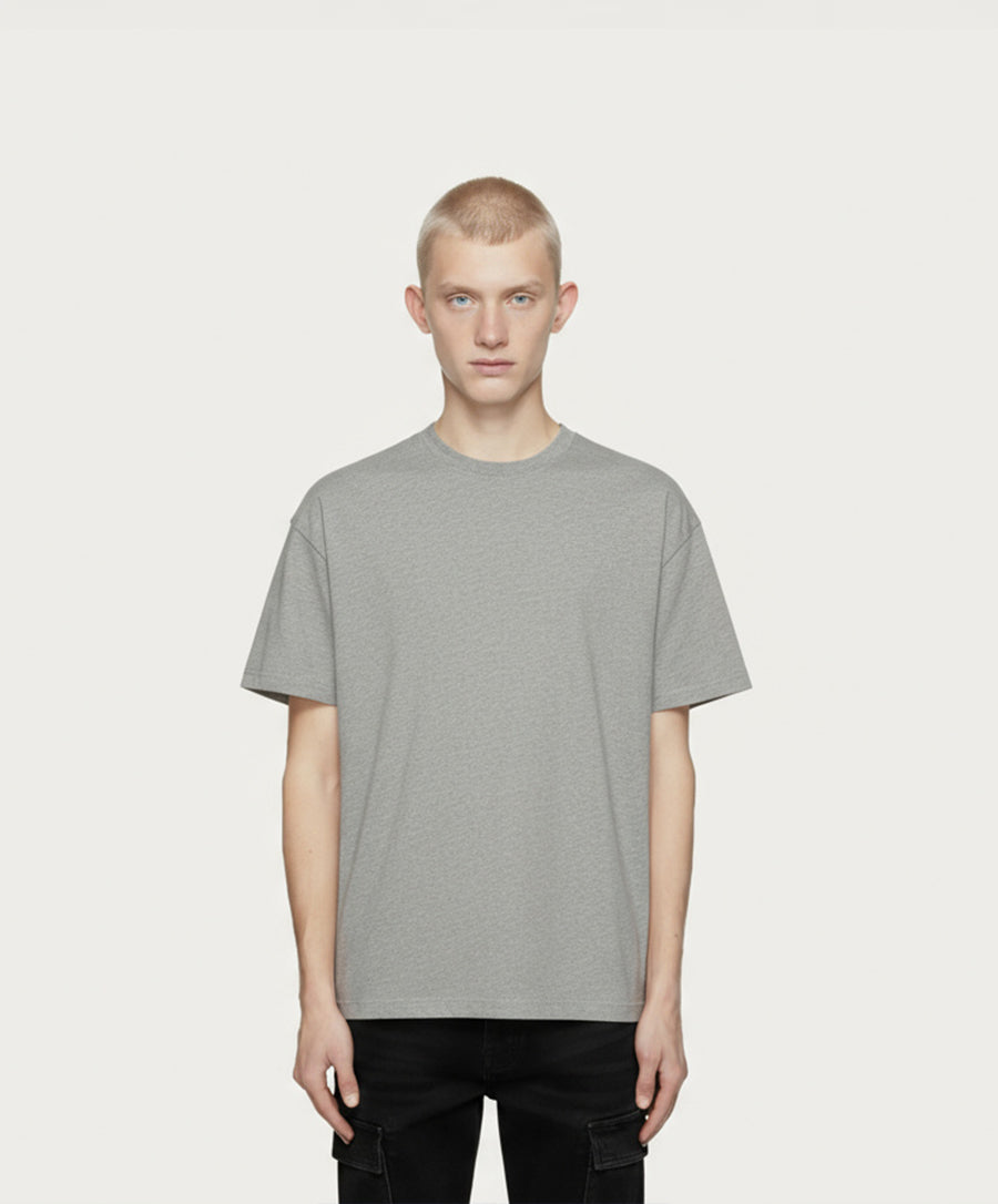REGULAR GREY MELANGE T-SHIRT