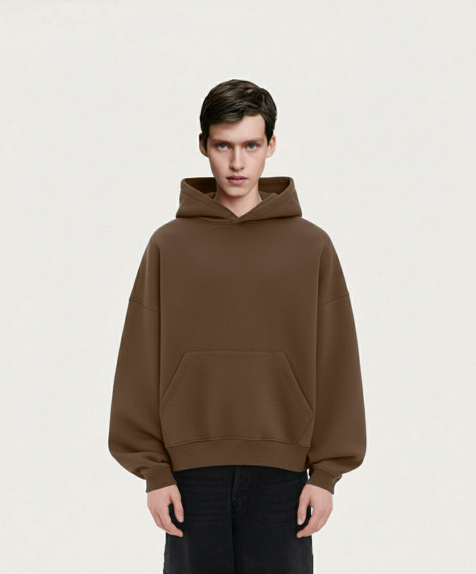 OVERSIZED MOCHA BROWN HOODIE