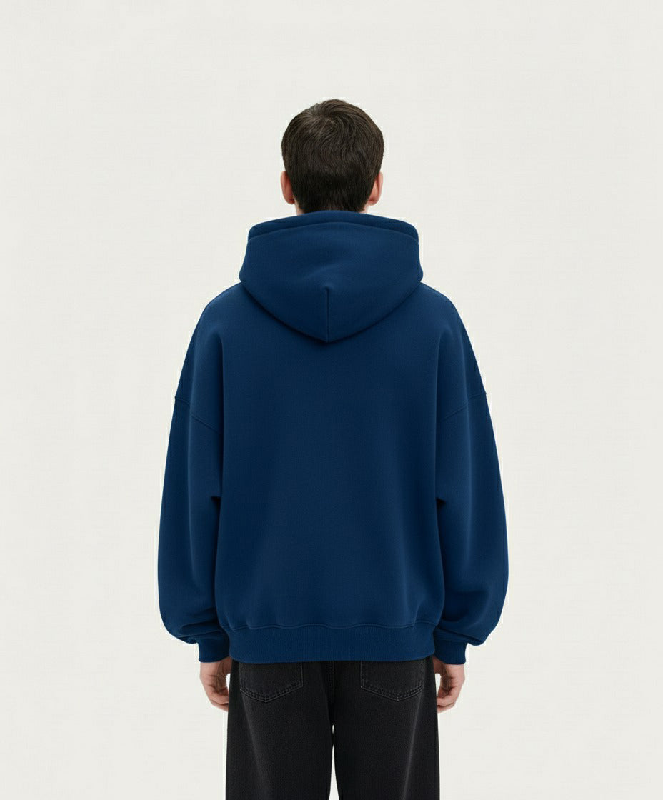 OVERSIZED NAVY BLUE HOODIE