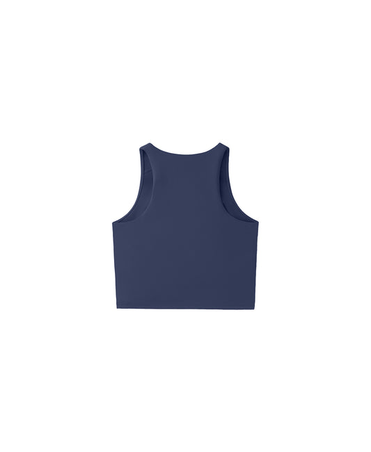 NAVY BLUE FRAME TANK TOP