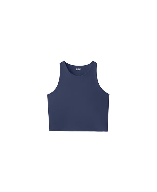 NAVY BLUE FRAME TANK TOP