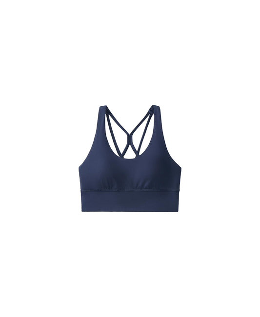 NAVY BLUE CROSSOVER BRA