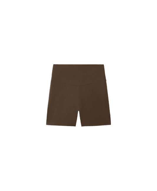 MOCHA BROWN MINI SHORTS