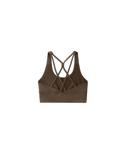 MOCHA BROWN CROSSOVER BRA