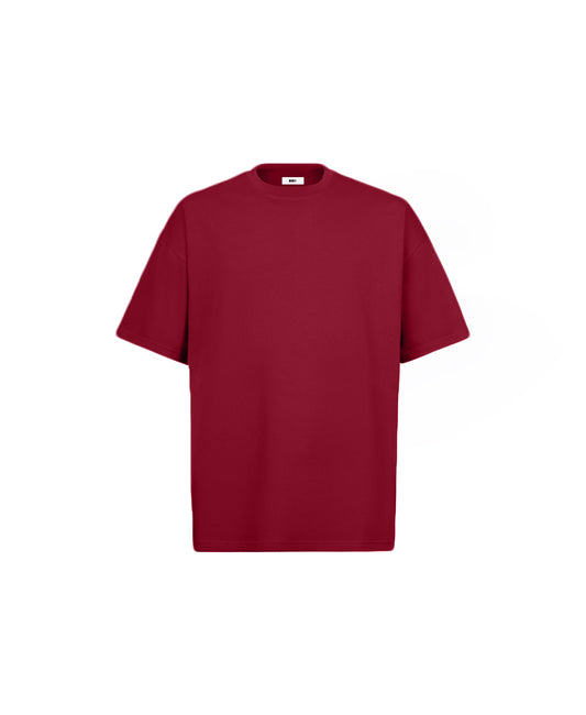 OVERSIZED CLARET RED T-SHIRT