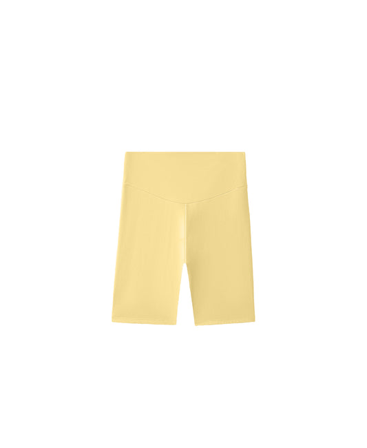 PALE CITRUS BIKER SHORTS