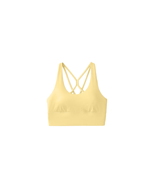 PALE CITRUS CROSSOVER BRA