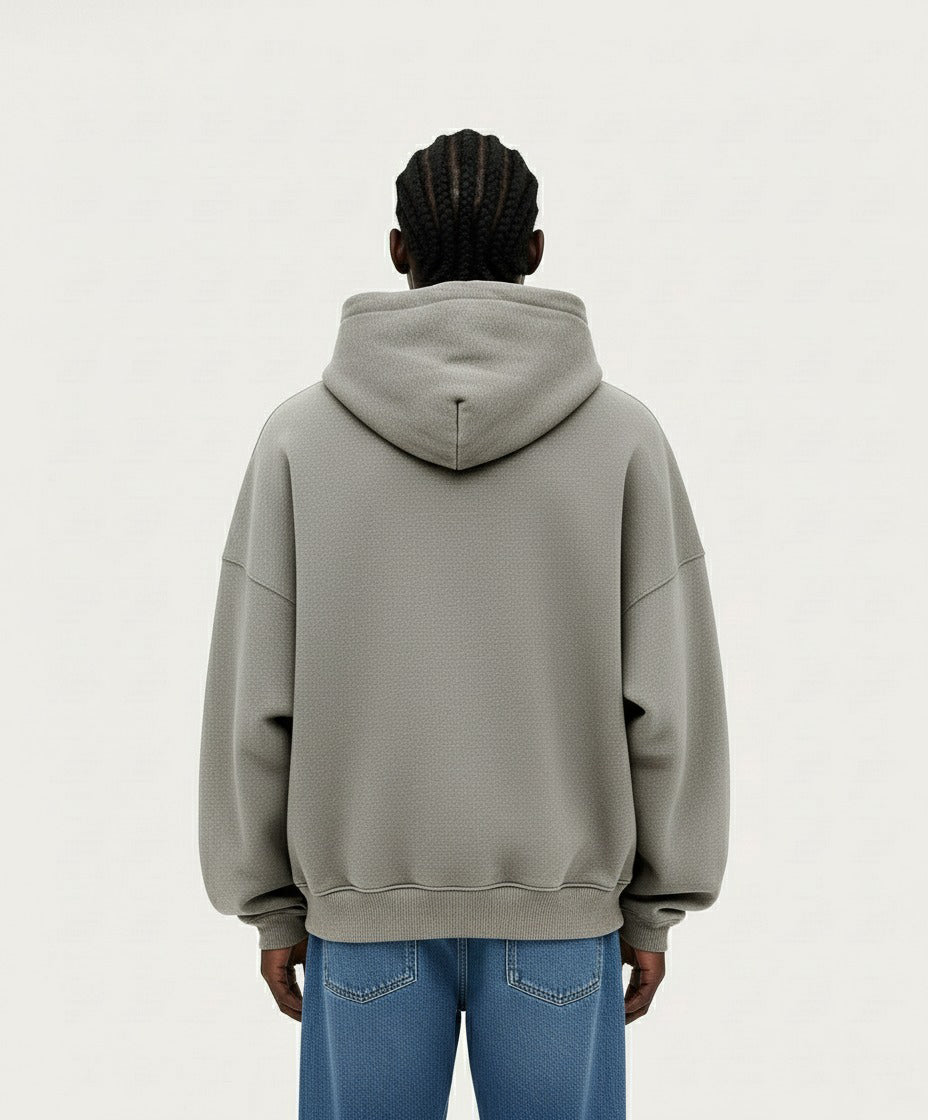 OVERSIZED ASH GRAY HOODIE