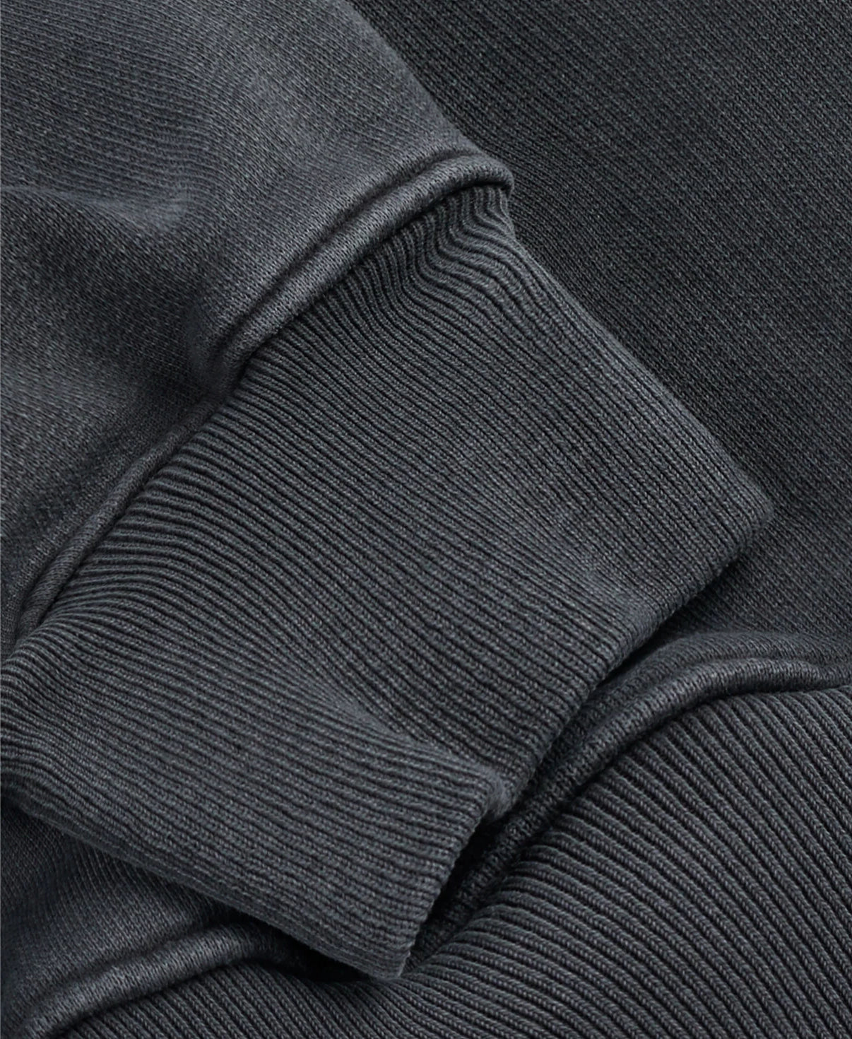 REGULAR ANTHRACITE ZIPPER HOODIE
