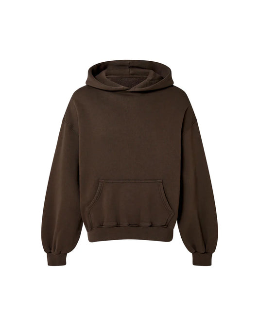 OVERSIZED DARK CHOCOLATE HOODIE