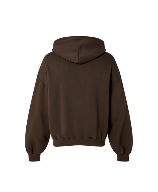 OVERSIZED DARK CHOCOLATE HOODIE