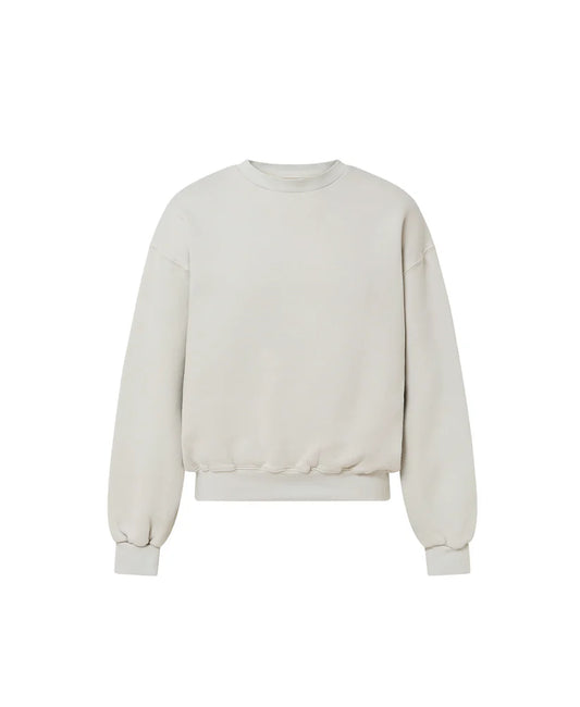 OVERSIZED ECRU CREWNECK