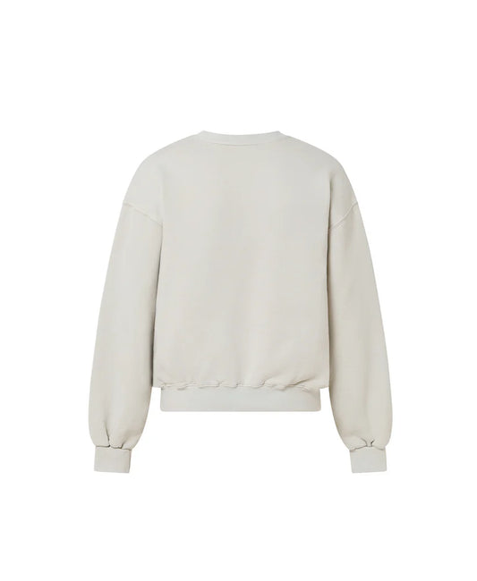 OVERSIZED ECRU CREWNECK