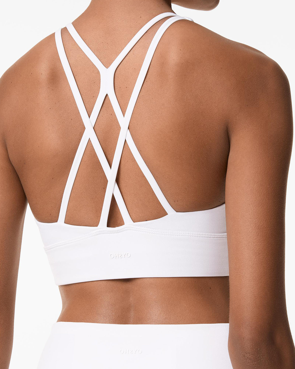 PURE WHITE CROSSOVER BRA