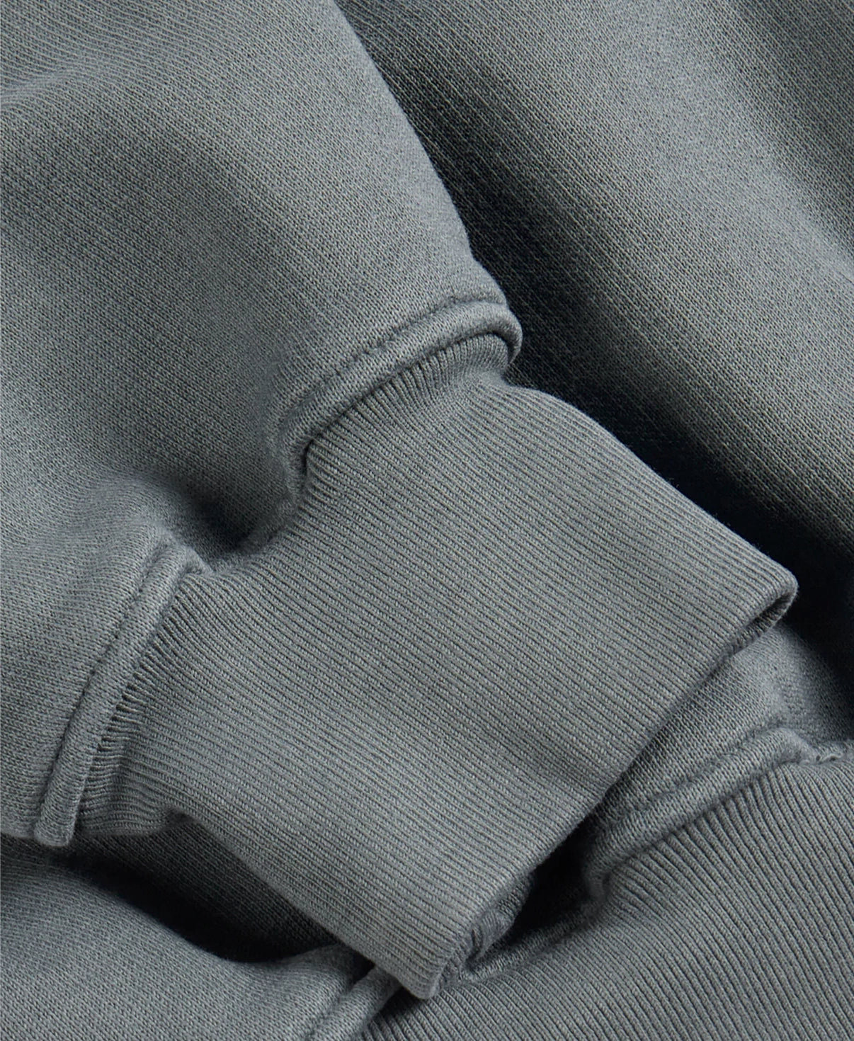 OVERSIZED IRON GRAY ZIPPER HOODIE