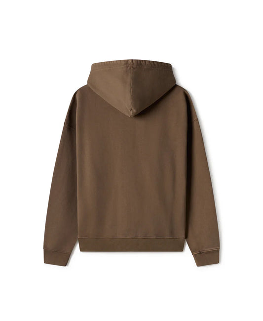 REGULAR MOCHA BROWN ZIPPER HOODIE