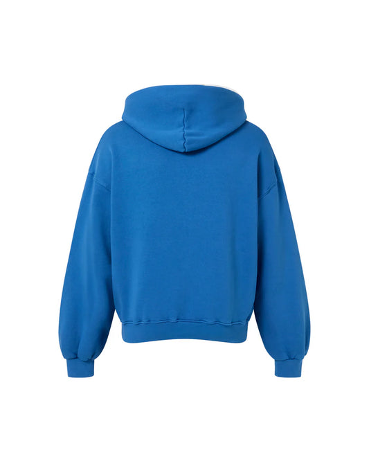 OVERSIZED OCEAN BLUE ZIPPER HOODIE