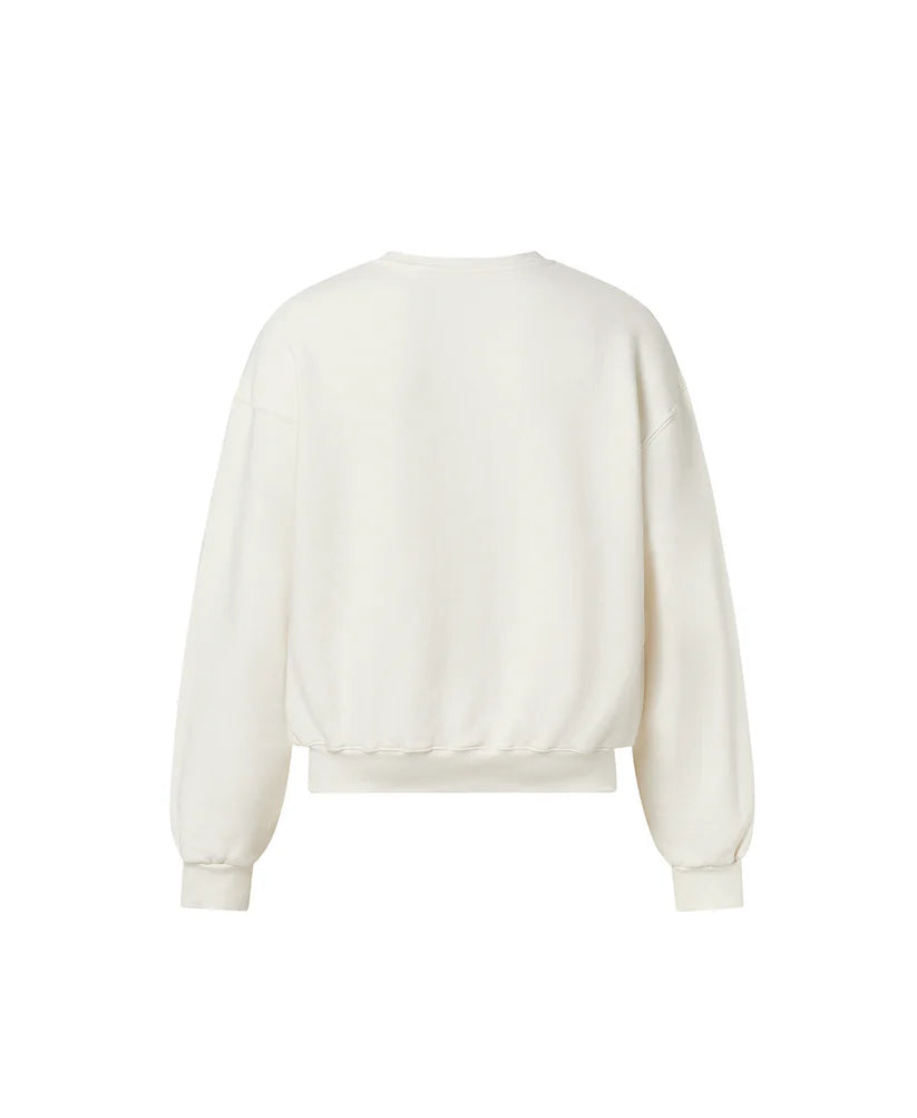 OVERSIZED OFF WHITE CREWNECK