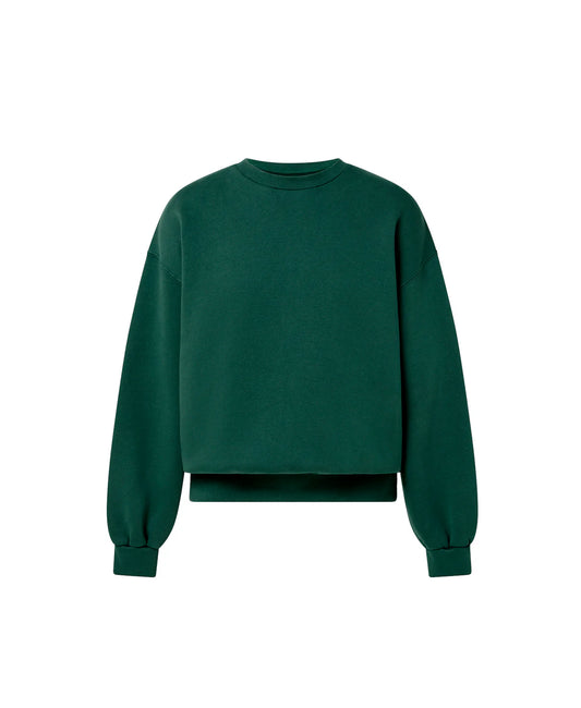 OVERSIZED OXFORD GREEN CREWNECK