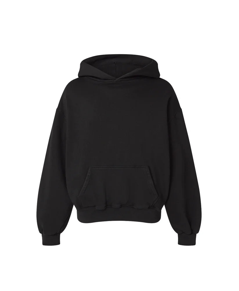 OVERSIZED SOLID BLACK HOODIE
