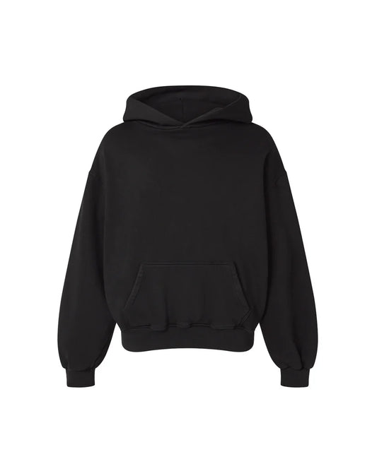 OVERSIZED SOLID BLACK HOODIE