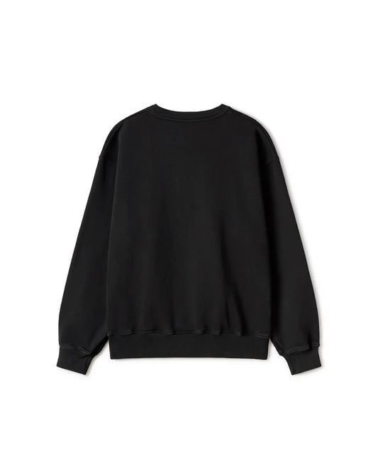 REGULAR SOLID BLACK CREWNECK