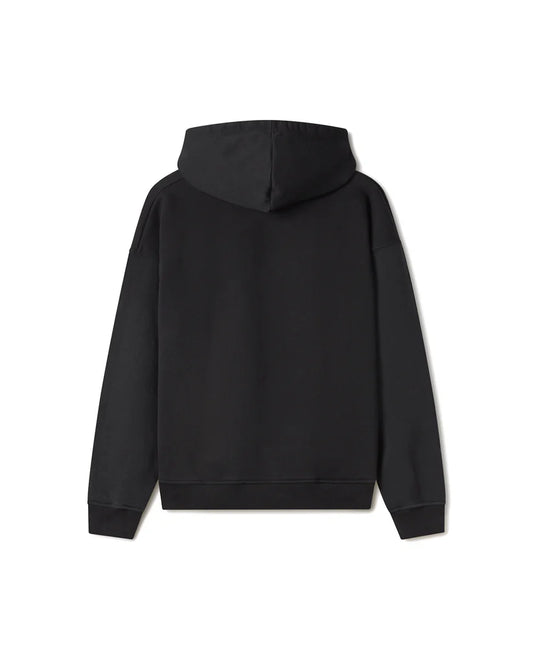 REGULAR SOLID BLACK HOODIE