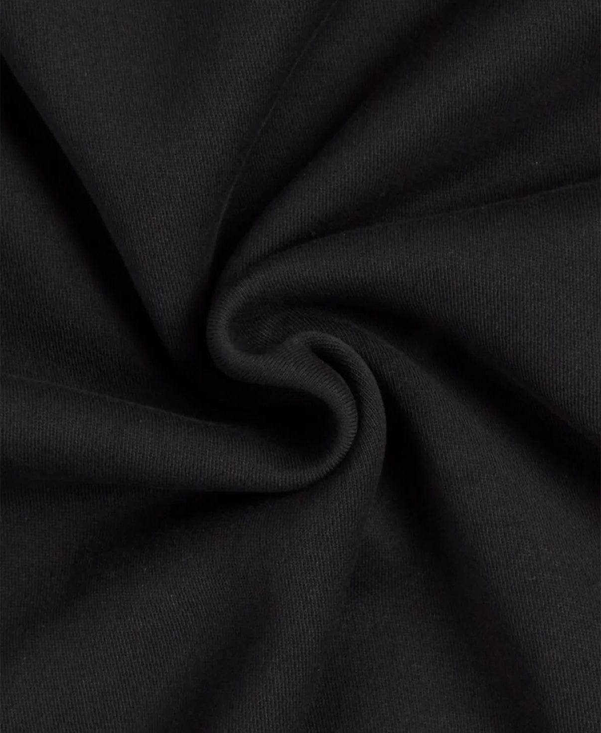 REGULAR SOLID BLACK ZIPPER HOODIE