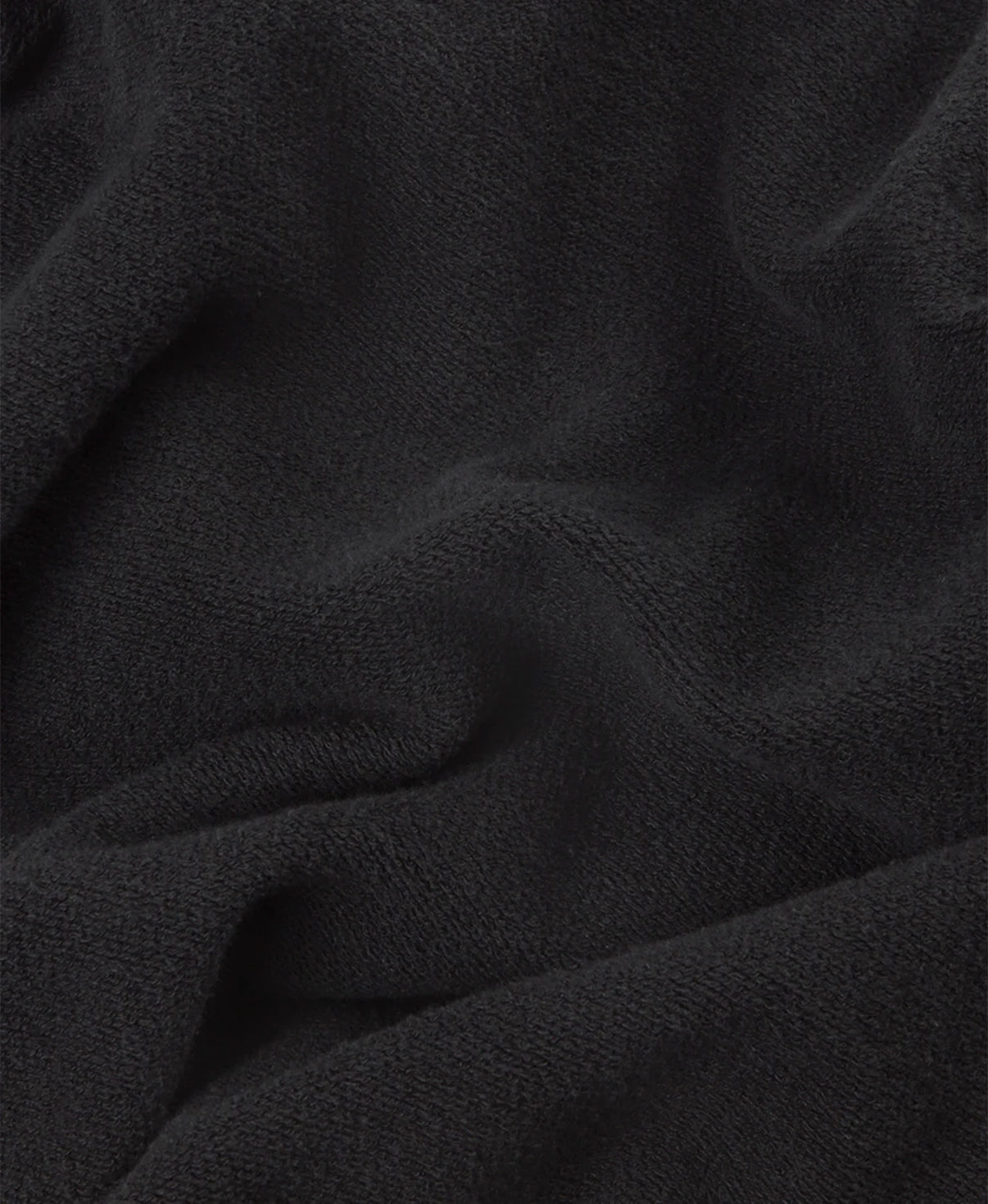 REGULAR SOLID BLACK ZIPPER HOODIE