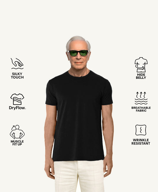 CLOUDFLEX 'SOLID BLACK' T-SHIRT