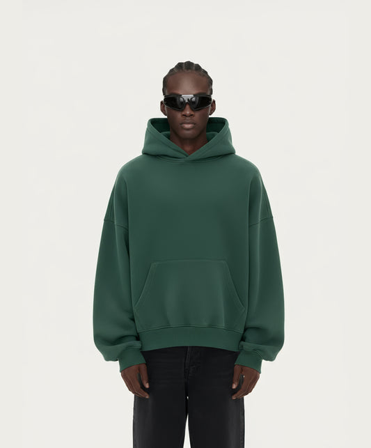 OVERSIZED OXFORD GREEN HOODIE