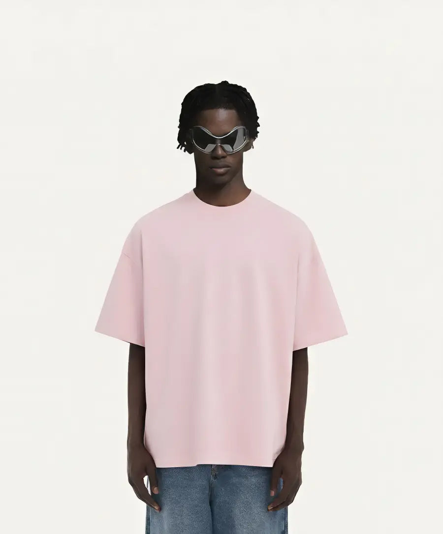 OVERSIZED POWDER PINK T-SHIRT