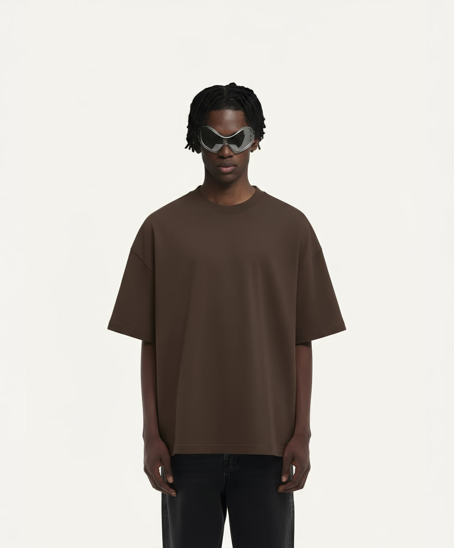 OVERSIZED DARK CHOCOLATE T-SHIRT